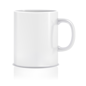 White Printed Coffee Mug